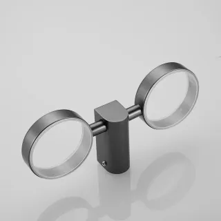 Стакан двойной для ванной комнаты Rose RG1722T пепельный